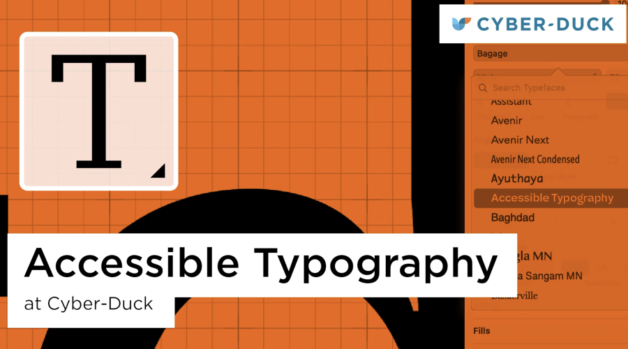 Accessible fonts and typography blog article
