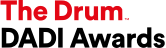 Logo for The Drum DADI Awards in red and black