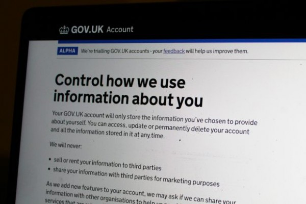 A picture of a page stating “Control how we use information about you” on the Gov.uk website.