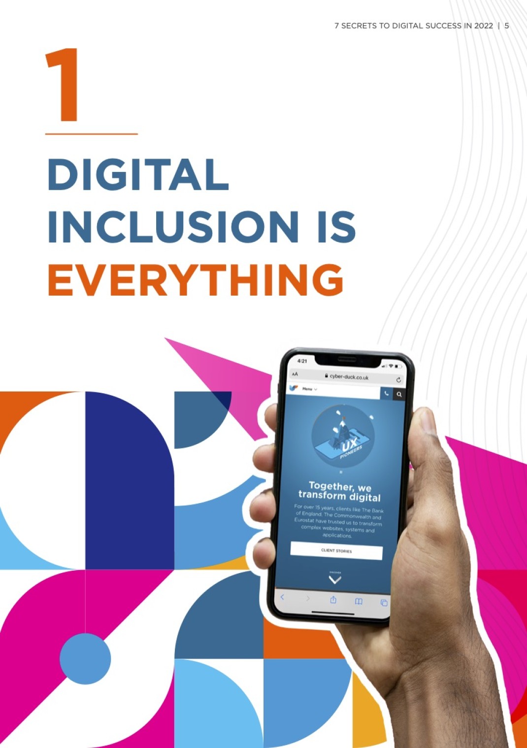 Inside Page from 7 Digital Secrets White Paper with Digital Inclusion is Everything Title