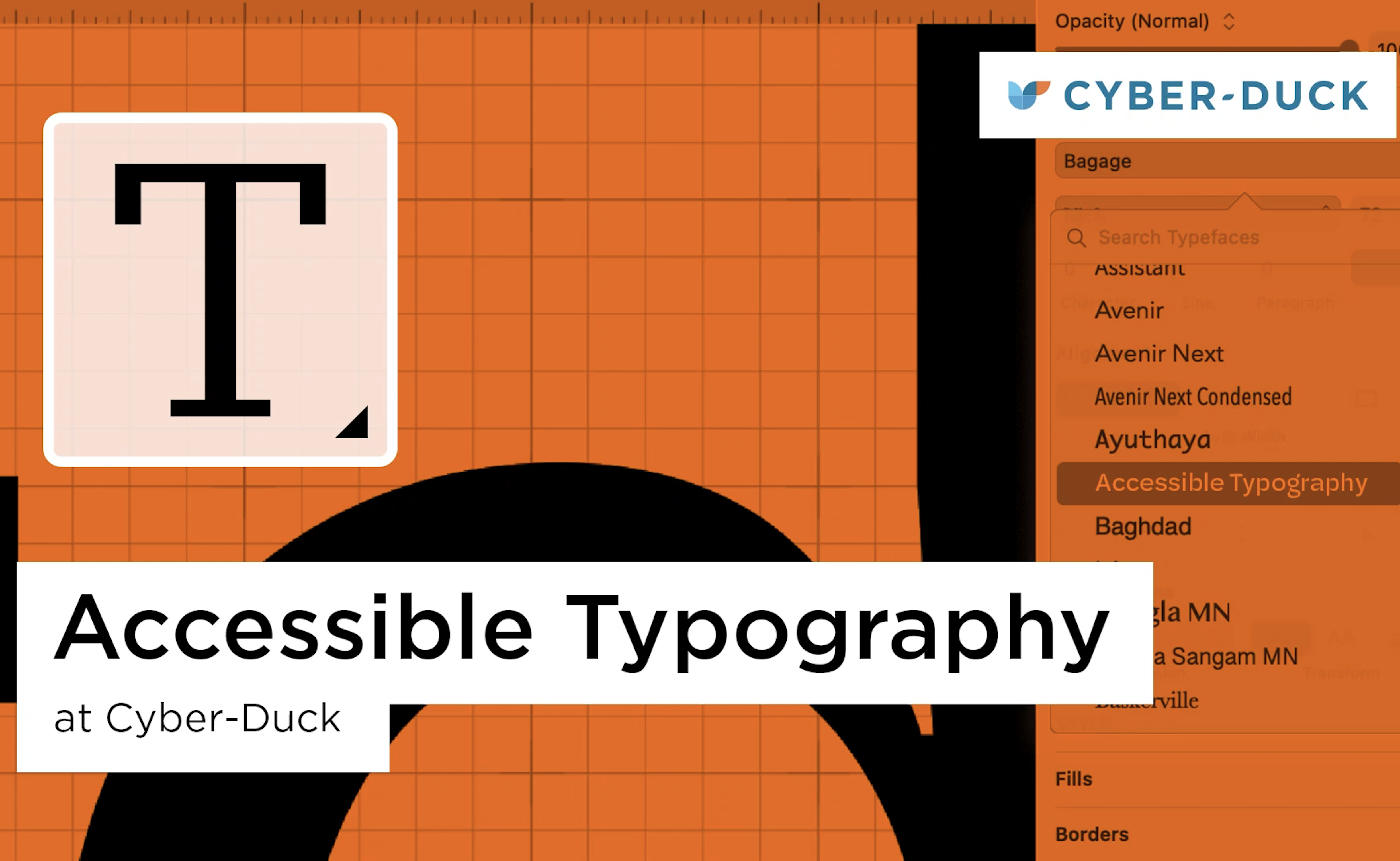 Accessible fonts and typography blog article