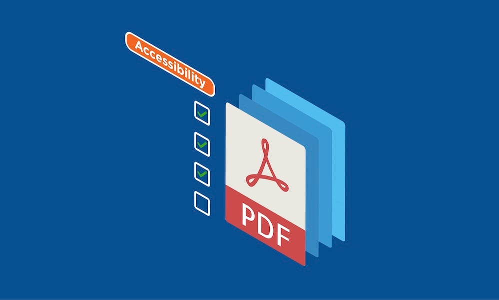 Illustration of PDF icon with checklist