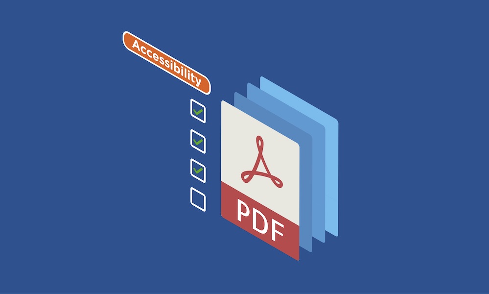 Illustration of PDF icon with checklist