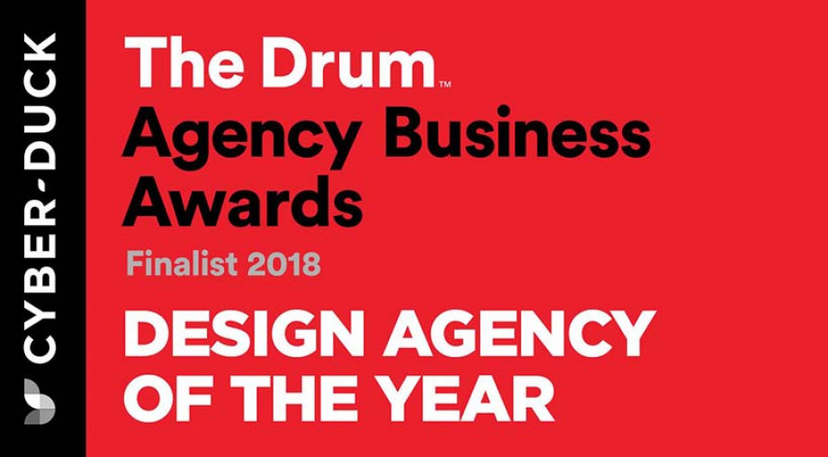 Design Agency of the Year Finalist at The Drum Agency Business Awards