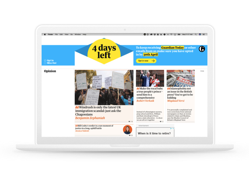 The Guardian's 4 Days Left on a MacBook
