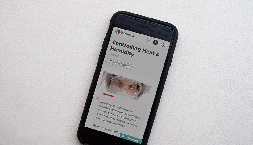 Connect 2 Cleanrooms is mobile responsive Connect 2 Cleanrooms is mobile responsive