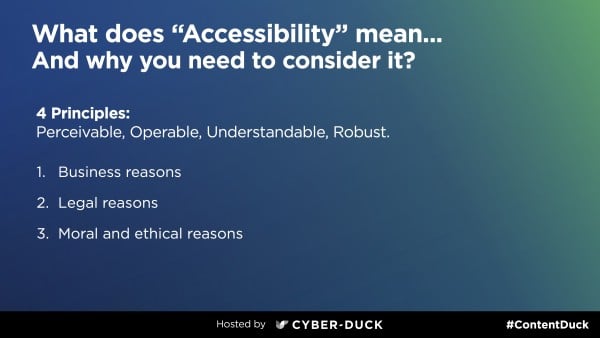 content accessibility strategy