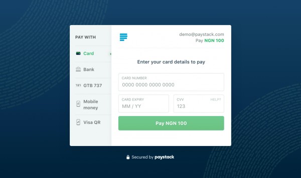 Paystack understands that design is about transparency and gaining users’ trust