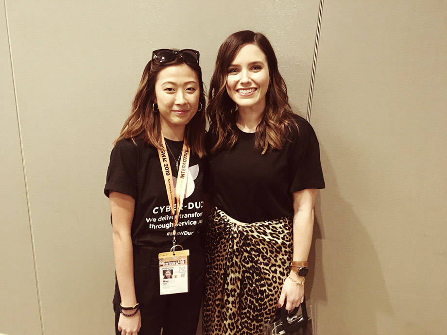 May Tan and Sophia Bush at SXSW 2019