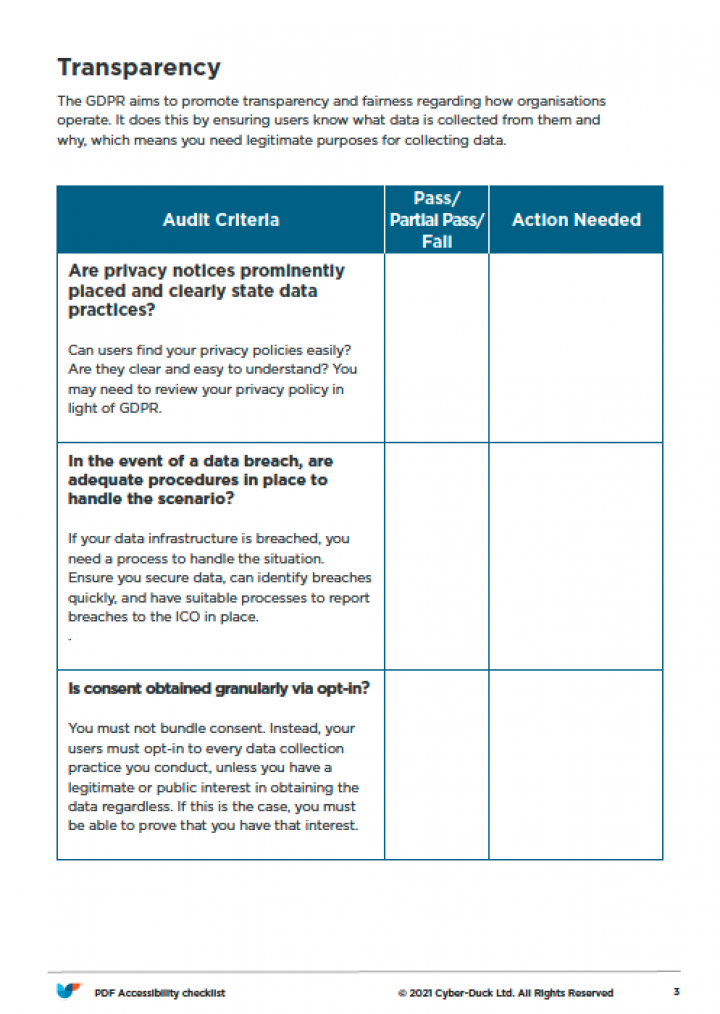 GDPR checklist- new, page 03