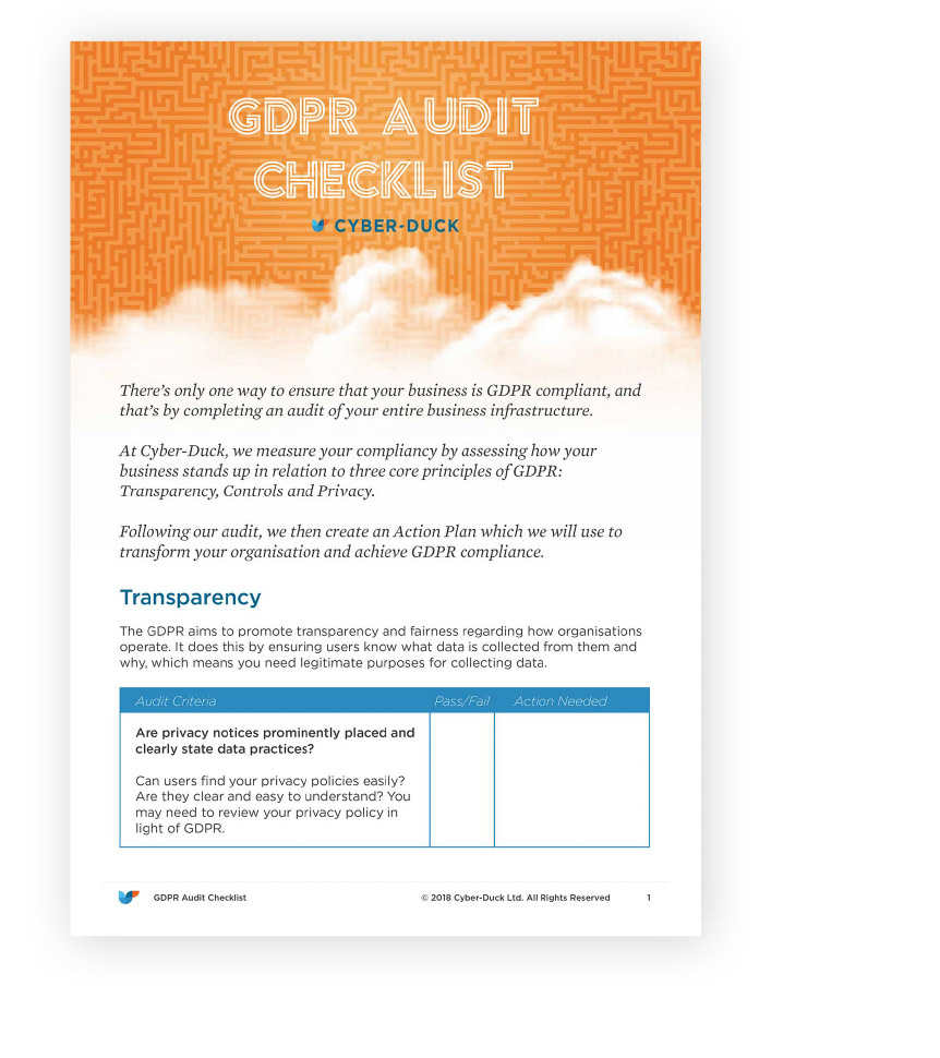 GDPR Checklist