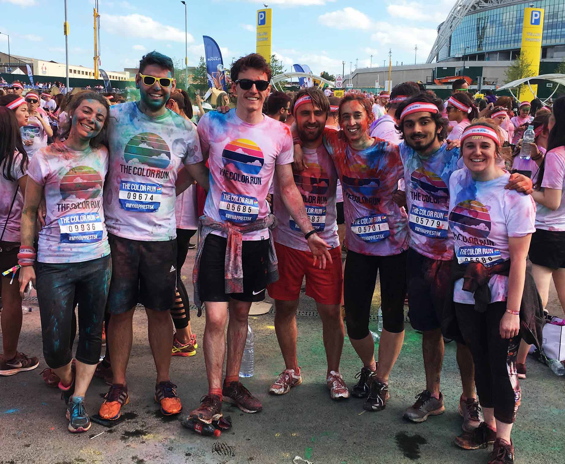 Cyber-Duck team on a colour run for charity