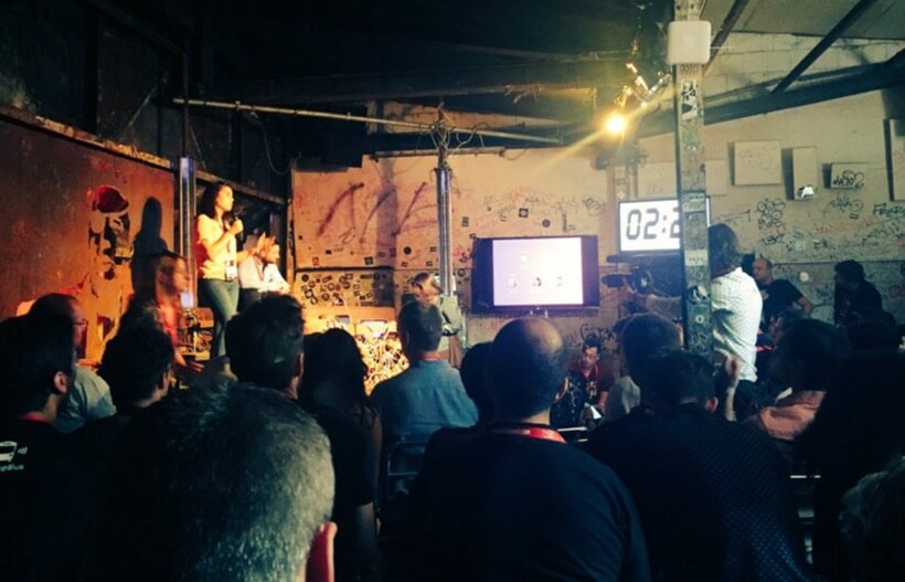 Pitching Squill at Pirate Summit