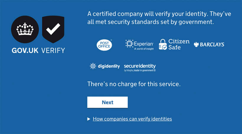 GOVUK Verify copy