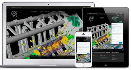 Client website on responsive devices