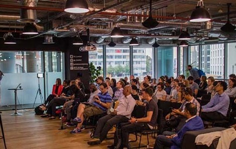 Danny Bluestone speaks at the Digital Pond in General Assembly