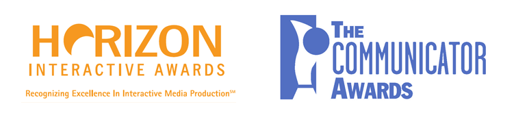 Horizon Interactive and Communicator Awards logos