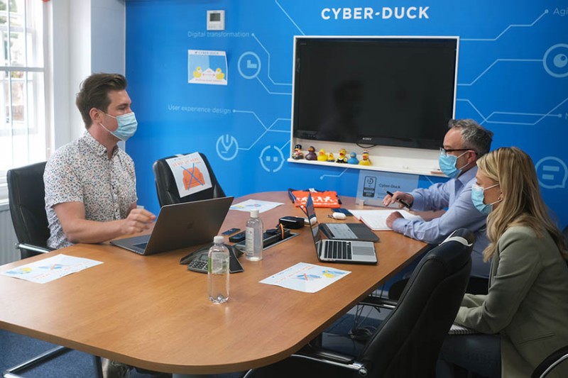 JamesChrisRachel office