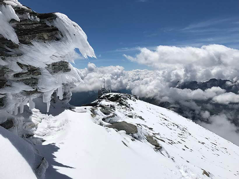 Acclimatising on Mt Buet in the Mont Blanc massif