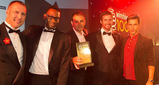 Best Tech winners at the Wirehive 100 Awards in 2013