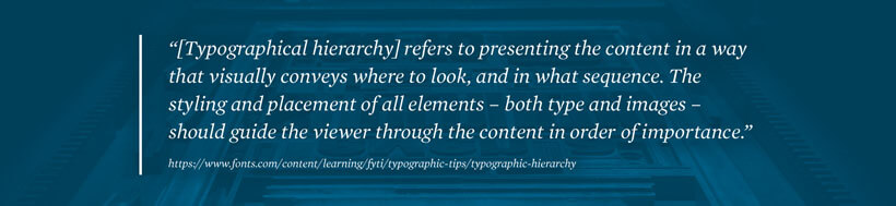 Typographical Hierarchy Definition
